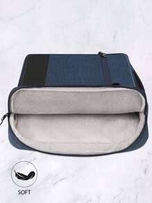 SENLASI 13-15 Inch Laptop Case Sleeve Compatible With MacBook Air 13 15 M1 M2 2012-2023, Pro 13 14 15 16 2010-2022 14-15.6 Chromebook Surface Notebook Carry Bag With Handle, Blue - View 8