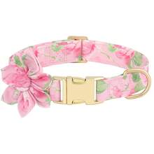Nylon Flower Print Dog Collar, Suitable For Small, Medium And Large Dogs - Multicolor - View 19