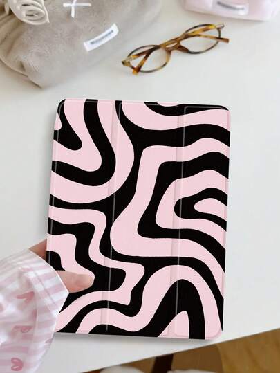 Ốp bảo vệ máy tính bảng Wave Ripples 1 cái, họa tiết sóng bột, tương thích với iPad 10.2 inch 2021/2020 thế hệ thứ 10/9/8, (A16) 11 inch thế hệ thứ 11 2025, tương thích với Samsung Galaxy Tab A8 10.5 inch 2022, ốp bảo vệ máy tính bảng có khe cắm bút cảm ứng, hỗ trợ chức năng tự động tắt/mở màn hình.