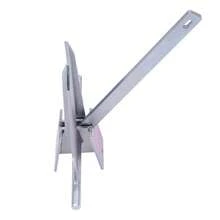 13 Lb Fluke Boat Anchor Kit With 98 Feet Rope 6.6 Feet Chain Galvanized Steel For Small Boats Kayaks Jon Boats - Silver - View 5