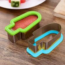 Stainless Steel Watermelon Slicer & Popsicle Mold, Easy Manual Fruit Cutter With Green Handle, No Power Needed, Perfect For Summer Snacks & Parties, Food- Design, Party Snack Prep, Easyclean Material, 1 Pc - Multicolor - View 9