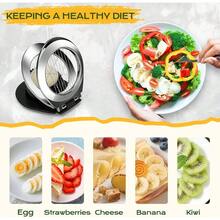 1pc Heavy-Duty Egg Slicer Designed For Slicing Hard-Boiled Eggs Strawberries Mushrooms And Soft Fruits Features Stainless Steel Wire And Three Slicing Options Easy To Clean Heavy-Duty Stainless Steel Wire And ABS Or Plastic Frame Three Slicing Options Sharp Stainless Steel Wires Ergonomic Handle Easy To Clean - Multicolor - View 7