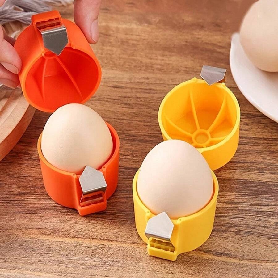 1pc Creative Eggshell Opener | Essential Baking & Breakfast Tool | Egg Yolk Separator | Quick Eggshell Removal, No Mess | Compact Kitchen Gadget | Handy Egg Processing Tool