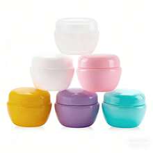 5个装便携式迷你塑料化妆品罐，多色可重复灌装旅行化妆品容器，防漏旅行容器，适用于润唇膏、乳液、美容产品、浴室用品 - 查看 1