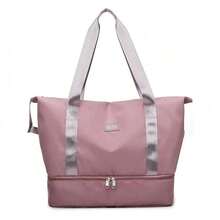 Large Capacity Striped Travel Bag, Women's Luggage Bag, Personalized And Lightweight - Multicolor - View 9