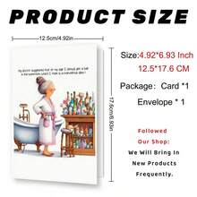 A Humorous AdultGreeting Card, Perfect For Birthdays, Christmas, Halloween,And Thanksgiving. A Festive Gift With High-Quality Paper Andan Envelope, Suitable For Anyone. The Ideal Present - Multicolor - View 3