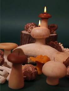 1 pièce Bougie parfumée en forme de champignon réaliste de 8 cm, bougie à l'arôme de cèpes, décoration d'ambiance, bougie de forme spéciale, accessoire photo, cadeau d'anniversaire - idéal pour les faveurs de mariage, les cadeaux pour les amis, la décoration de la maison, l'utilisation quotidienne, les célébrations de fête, la relaxation et la méditation, les cadeaux d'anniversaire, les accessoires photo, l'éclairage d'urgence, la jolie décoration de chambre - A - Voir 6