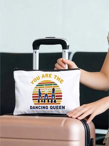 1pc LEVLO Mamma Musical Comedy Make Up Bag Mamma Fans Gift You Are The Makeup Zipper Pouch Bag, Make Up Bag - Multicolor - View 6