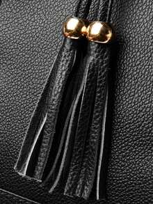 LANYIBAIGE Women's Backpack 2026 New PU Leather Double Shoulder Bag Large Capacity Student Backpacks Outdoor Travel Bag ﻿ - Black - View 9