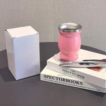 8盎司/240毫升双层保温马黛茶葫芦杯，配2个吸管和清洁刷，8盎司不锈钢茶具套装，黑色，送货上门。8盎司马黛茶杯，304不锈钢双层保温马黛茶杯，马黛茶葫芦茶杯套装，包含清洁刷和2个吸管。8盎司马黛茶杯，304不锈钢双层保温马黛茶杯，马黛茶葫芦，茶杯套装，包含清洁刷。 - 彩色 - 查看 8