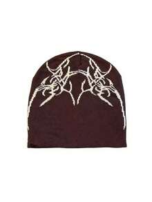 男女通用 Y2K 风格针织帽 - A - 查看 7