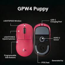 Logitech PRO X SUPERLIGHT 2c Wireless Gaming Mouse, Designed For Small Hands, Ultra-Lightweight, Full Interface Coverage, High-Speed Transmission - View 5