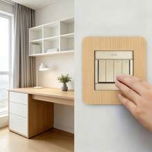 1pc/4pcs Acrylic Minimalist Single Switch Panel, Switch Protective Cover, Wall Decor Switch Sticker, Home Decor Switch Accessory - A - View 16
