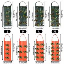 Bolsa de cultivo colgante para fresas con agujeros de plantación, resistente y duradera, maceta colgante vertical para verduras, tomates, patatas - Multicolor - Ver 11