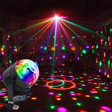 Ánh sáng sân khấu nhỏ bằng pha lê Disco Ball Crystal dành cho bữa tiệc Dj, khiêu vũ, Ktv và quán bar - Nhiều màu - Xem 9