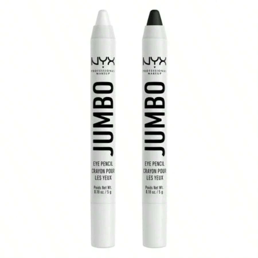 Jumbo Eye Pencil Eyeshadow and Eyeliner Pencil - Milk and Black Bean 2-Pack - Leche Milk y Frijol Negro Black Bean - Ver 1