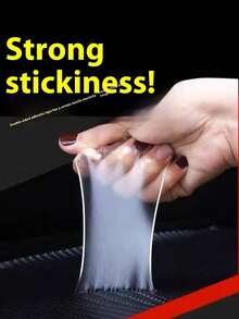 3 piezas/1 pieza Cinta adhesiva transparente reutilizable de doble cara, adhesivo fuerte, cinta adhesiva transparente de doble cara multiusos y resistente al agua - Adecuada para el hogar, la cocina, la oficina y el automóvil, cinta adhesiva de doble cara súper resistente - transparente - Ver 3