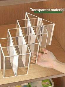 1个化妆刷、牙膏和其他物品收纳盒；分格管状药品/药膏收纳盒；透明多格药架。 - 彩色 - 查看 2