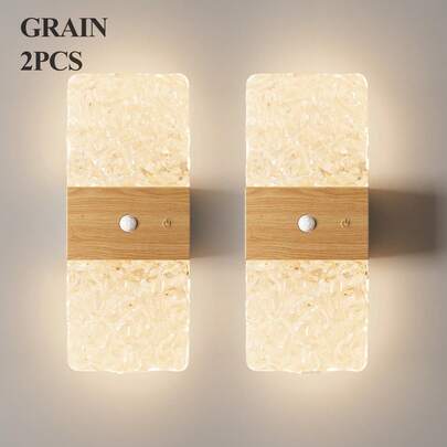 Modern Crystal Sensor Wall Light, LED Smart Sensor Acrylic Wall Lamp, Indoor Sensor Wall Light, Wireless LED Wall Light, Battery Powered Night Light, Adhesive Design, Rotatable, Portable