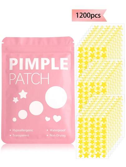 Parches faciales con forma de estrella - Suaves y no irritantes, pegatinas faciales decorativas, impermeables y transpirables, pegatinas faciales esenciales diarias, fáciles de llevar, adecuadas para viajes, reuniones, consejos de maquillaje, accesorios perfectos para fotos, esenciales para pintura facial