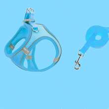 1pc Pet Harness Leash Set, Vest Style Pet Chest Strap Leash For Cats & Dogs - Multicolor - View 10