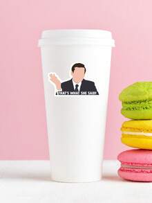"That's What She Said" Funny Sticker - Michael Scott Iconic Quote Decal, Sarcastic TV Show Merch For Kindle & Laptop, Aesthetic Office Fan Gift - Multicolor - View 4