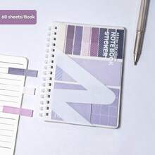 1本可伸缩便签本，多功能学生/办公用品套装，时尚低调的颜色，适合学校、办公室、学生（男女皆宜）和职场人士使用。也是一份很棒的返校礼物。 - 彩色 - 查看 14