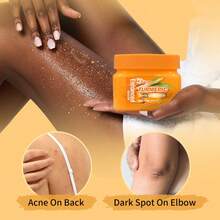 Turmeric Body Glow Scrub, Gentle Exfoliating Body Polish With Natural Turmeric Extract, Deep Cleansing & Skin Brightening, Smooths & Softens Skin, Suitable For Daily Use, Ideal For All Skin Types, Helps Improve Skin Texture & Radiance, Perfect For A Spa-Like Experience At Home - Turmeric - View 5