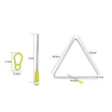 IRIN 6/8 Inch Musical Triangle For Children, Percussion Instrument, Musical Light-Up Toy For Kids, Orff Instruments UR9I - White - View 7