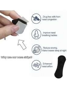 30 miếng dán chống ngáy, miếng dán hỗ trợ thở, ngăn ngáy, miếng dán chống dầu và mồ hôi, độ bám dính cao, giúp ngủ ngon hơn và chống ngáy, dịu nhẹ cho da, giúp thông thoáng đường thở. - đen - Xem 6