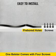 Deck Balusters 61 Pack Metal Deck Spindles 32.25"X1" Staircase Baluster With Screws Aluminum Alloy Deck Railing For Wood And Composite Deck Stylish Baluster For Outdoor Stair Deck Porch - 61 Pack 32.25" X 1" - View 6