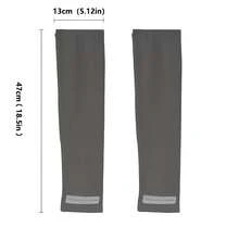 Sun Protection Sleeves, Sun-Blocking Ice Sleeves, Unisex Arm Guards, Loose And Breathable, Cool And Comfortable, Suitable For Outdoor Sports, Cycling, And Hiking - 深灰色1雙 - 查看 2