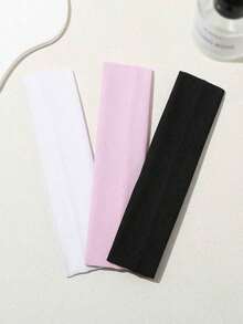 3pcs Multicolor Sports Elastic Headbands, Sweat-Absorbent Hair Accessories Suitable For Daily Wear Turban Headband Sweatband, Hairband Fall Winter Hair Band For Vacation Outfits Woman Elegant Scarf Women Bandana Soft Headwrap - 10 件裝 多色 - 查看 6