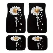 Este conjunto de 4 alfombrillas para el piso del automóvil presenta un diseño exquisito con un tema distintivo, perfecto para su vehículo con patrones únicos. Son adecuadas para automóviles, camionetas y SUV, son duraderas y fáciles de limpiar. - Multicolor - Ver 10