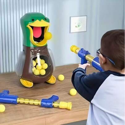 1/2 Player Shooting Game Toy Set, Soft Bullet Popping Game Guns, Interactive Shooting Toy With Targets For Party Games And Indoor/Outdoor Activities, Fun Shooting Game, Cute Design, Lightweight Guns, Target Shooting, Children Entertainment, Family Gathering Indoor/Outdoor Game