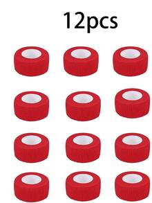 1/6/12/24 pezzi Bende elastiche autoadesive, nastri sportivi colorati, forniture per tatuaggi, Ognissanti e vacanze, bende per animali domestici, nastri per caviglie, nastri antiscivolo per tatuaggi, bende elastiche per tatuaggi, impugnature per tatuaggi, adatti per principianti ed esperti artisti di tatuaggi, forniture di pronto soccorso - Multicolore - Visualizzare 10