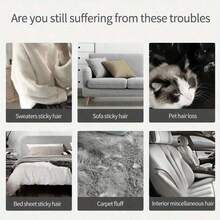 1PC Reusable Dust Brush, Double-Sided Pet Hair Remover, Manual Static Electricity Brush For Cats, Clothes, Sofas, Furniture, - Multicolor - View 6