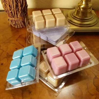 1/8块，3盎司大豆蜡烛片 – 浓郁果香，适用于蜡烛加热器 – 燃烧干净，无残留，非常适合居家使用，清新卧室/客厅/室内空间空气，芳香疗法香薰蜡烛，有助于放松身心，辅助瑜伽/冥想/阅读，营造派对氛围，也是送给女性、长辈的理想节日礼物，多种香型可选（浆果、玫瑰、柠檬、肉桂香草、薰衣草、椰子、橙子、香草）