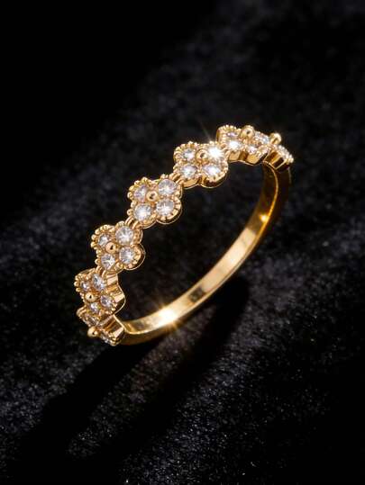 2026 Bagues classiques pour filles, style européen, américain, japonais et coréen, avec incrustation de cuivre unique. Convient pour la Saint-Valentin/Ramadan, la Saint-Valentin, le Carnaval, la Saint-Patrick, le Carnaval de Cologne et la rentrée scolaire du printemps