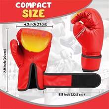 1 Set Boxing Gloves, Punching Bag For Free Fighting, Muay Thai, MMA Training, Flame Boxing Training Gloves - Multicolor - View 4