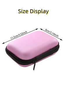 2pcs Data Cable Organizer Pouch & Playing Card Storage Box, 11.5 X 8 X 4 Cm, Protects Cards From Moisture And Dust, Suitable For Outdoor Activities (Random Color) - Multicolor - View 5