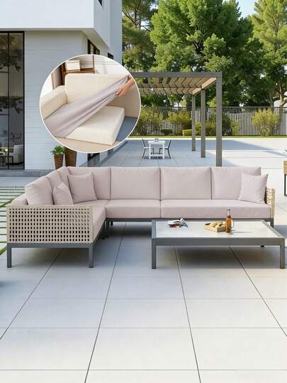 1pc Solid Color Milk Silk Sofa Seat Cushion Cover, High Elasticity Dust-Proof Washable Sofa Slipcover For All Seasons, Suitable For Patio, Garden And Various Occasions, Sold Individually Not As A Set