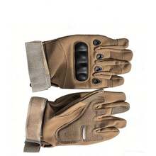 户外运动战术全指手套，触屏透气防滑防护手套，适合徒步、攀岩、骑行 - 彩色 - 查看 17