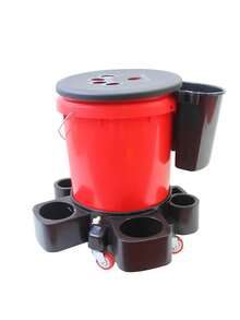 Hanging Car Wash Bucket, Multi-Functional Car Wash Storage Bucket With Brush - Multicolor - View 11