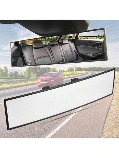 El diseño del espejo retrovisor convexo de ángulo amplio ajustable cuenta con funcionalidad antirreflejo para reducir los puntos ciegos, lo que lo hace adecuado para diversos tipos de vehículos como sedanes, SUV y camiones. Mejora la y visibilidad al conducir.