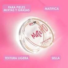 Pink Up Matte HD Invisible Mattifying Compact Powder Eliminates Shine Absorbs Oil For All Skin Types - Translucent - View 5