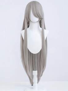 Tóc giả dài thẳng 100cm, chịu nhiệt, kiểu dáng anime cosplay, có các màu hồng, vàng, đỏ, tím dành cho nữ. - Nhiều màu - Xem 26
