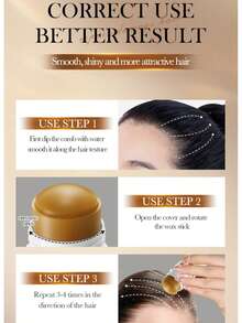 30g Batana Oil Hair Wax Stick, Long-Lasting Styling, Strong Hold, Quick Drying, No Residue, Oil Control, Anti-Frizz, Suitable For Children And Adults Daily Use - Batana - View 11