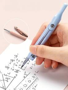 1pc Multi-Functional Ruler, Compass And Pencil Upgrade Three-In-One Student Exam Special Drawing Tools Set - Sets - View 6