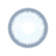 1副蓝色软性彩色隐形眼镜，1年抛，2片装，含水量40%，高品质镜片 - 藍色 - 查看 4